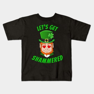 Funny Saint Patricks Day Leprechaun love and Beer Drinking Kids T-Shirt